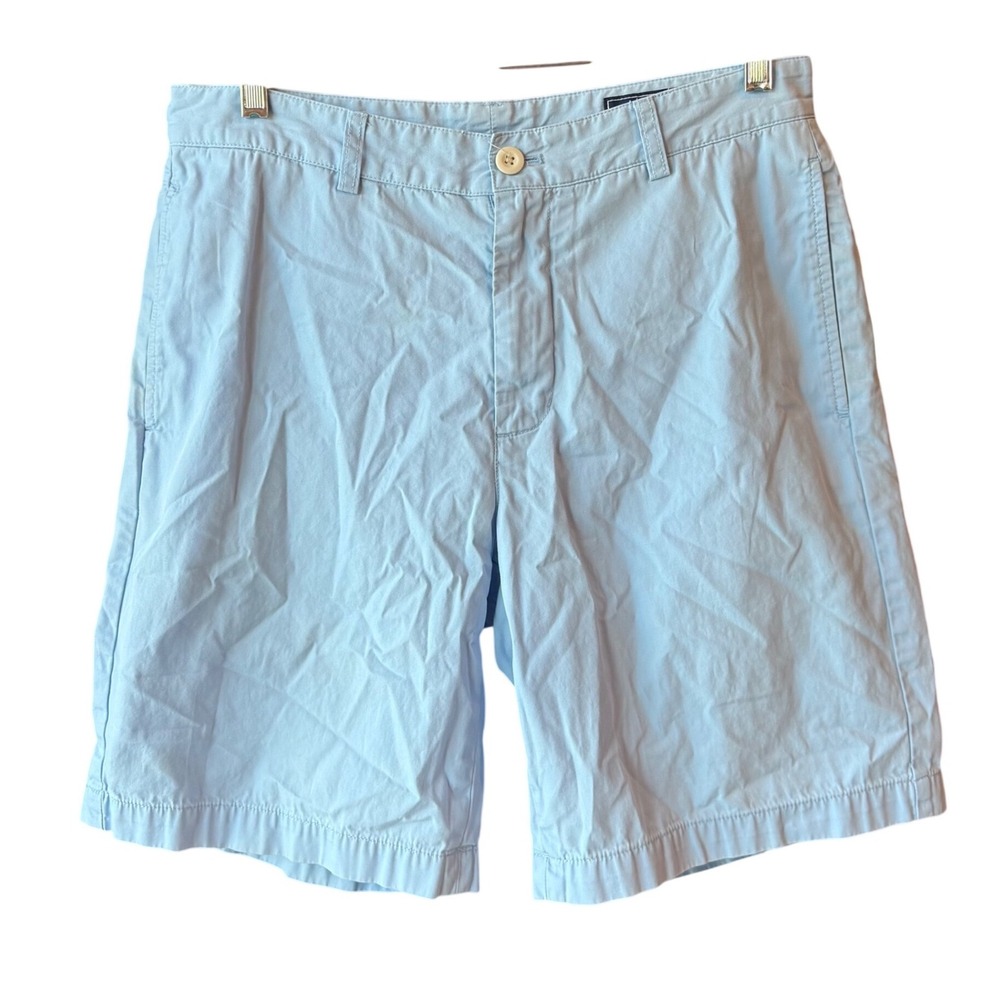 Vineyard‎ Vines Shorts Mens Size 32 Light Blue Chino Cotton Flat Front Casual